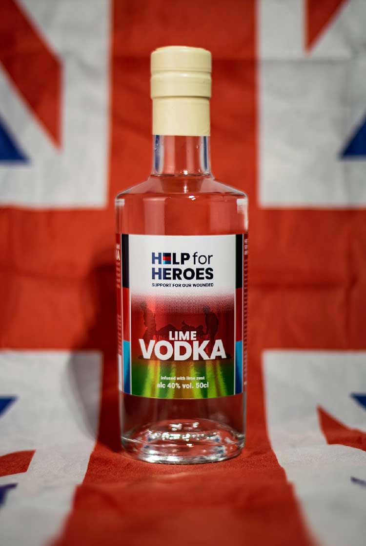 Help for Heroes Lime Vodka